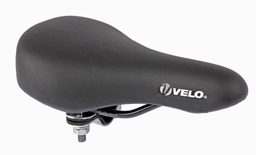 Velo zadel op buis zwart