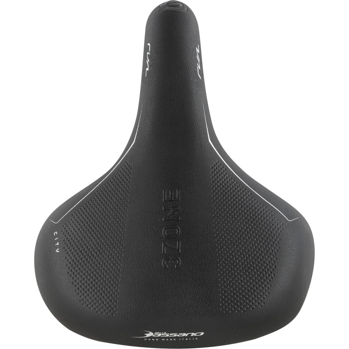 Selle Bassano zadel Rivale 3zone City zwart