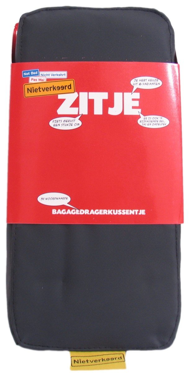 Nietverkeerd zitkussen zwart
