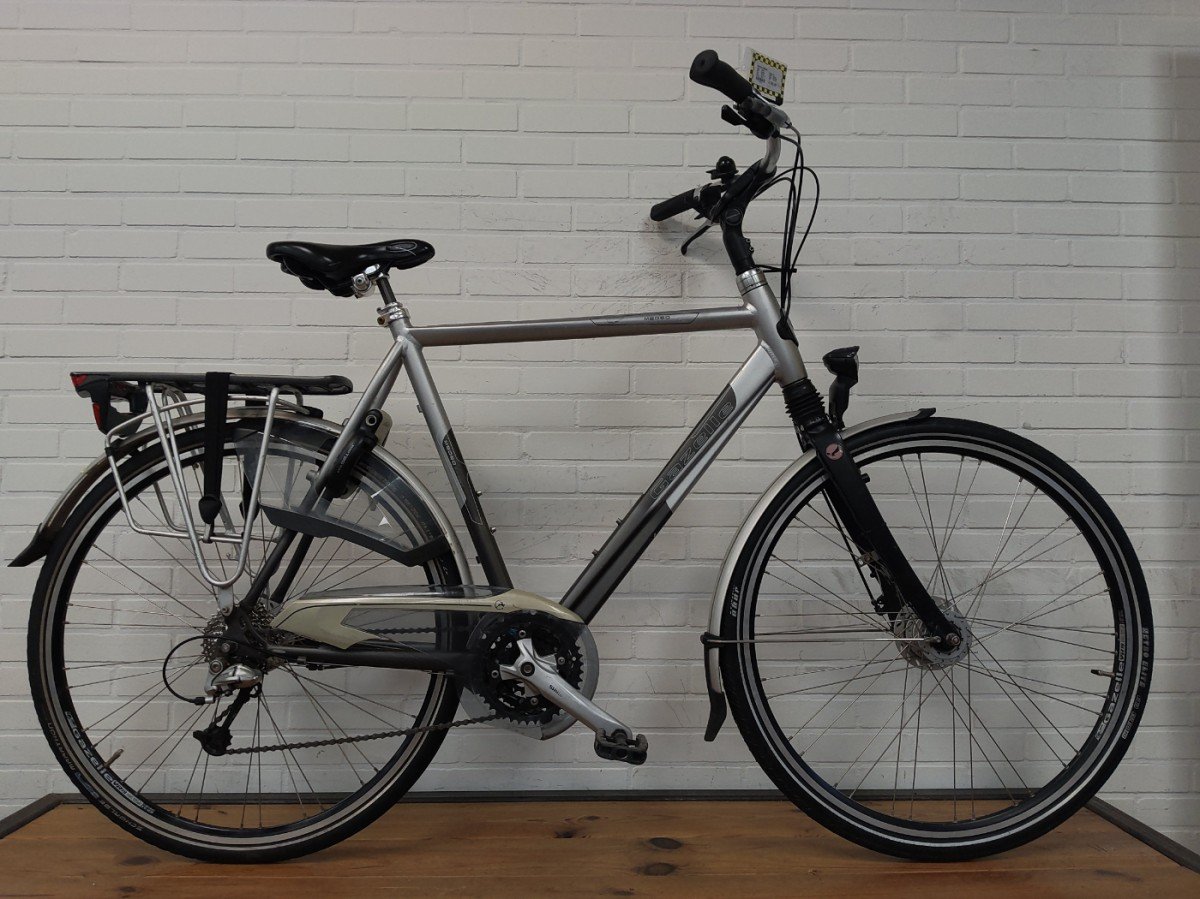 Gazelle Medeo Heren zilver mat 61cm 2012