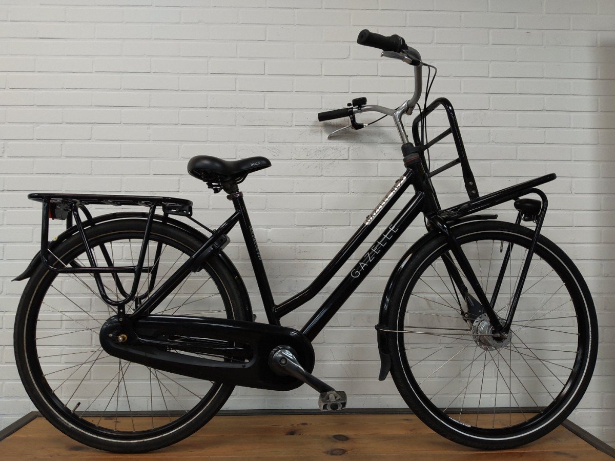 Gazelle HeavyDutyNL Dames Zwart Glans 54cm 2018