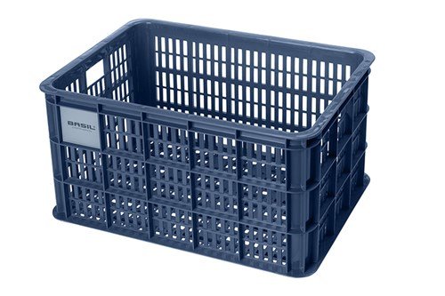 Basil fietskrat L bluestone 40L recycled