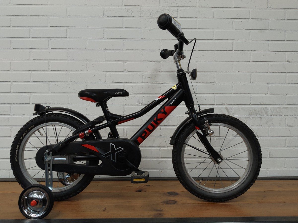 Puky LX 16 Jongens Mat zwart 32cm 2020