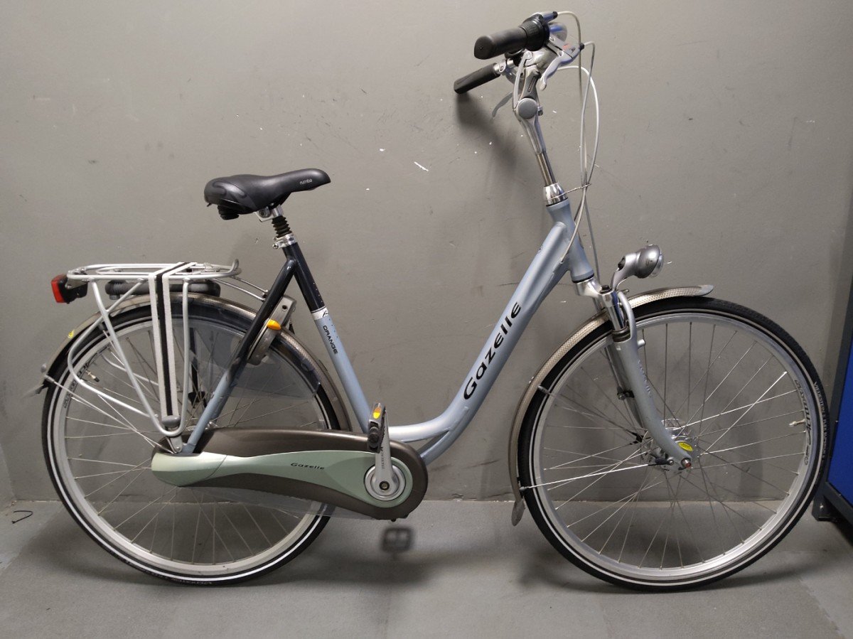 Gazelle ORANGE Dames zilver 57cm 2010