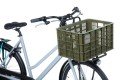 Basil fietskrat L moss green 40L recycled