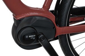 BATAVUS Altura E-Go Plus N7 Lageinstap Rood Bruin Glans 61cm 2024